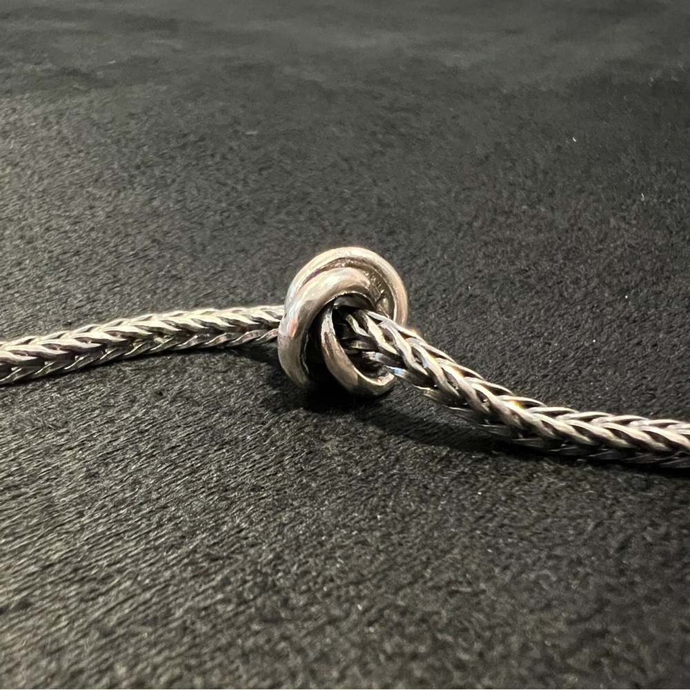 Trollbeads Retired Three in One silver charm bead